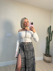 Midnight Plaid Maxi