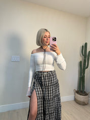 Midnight Plaid Maxi