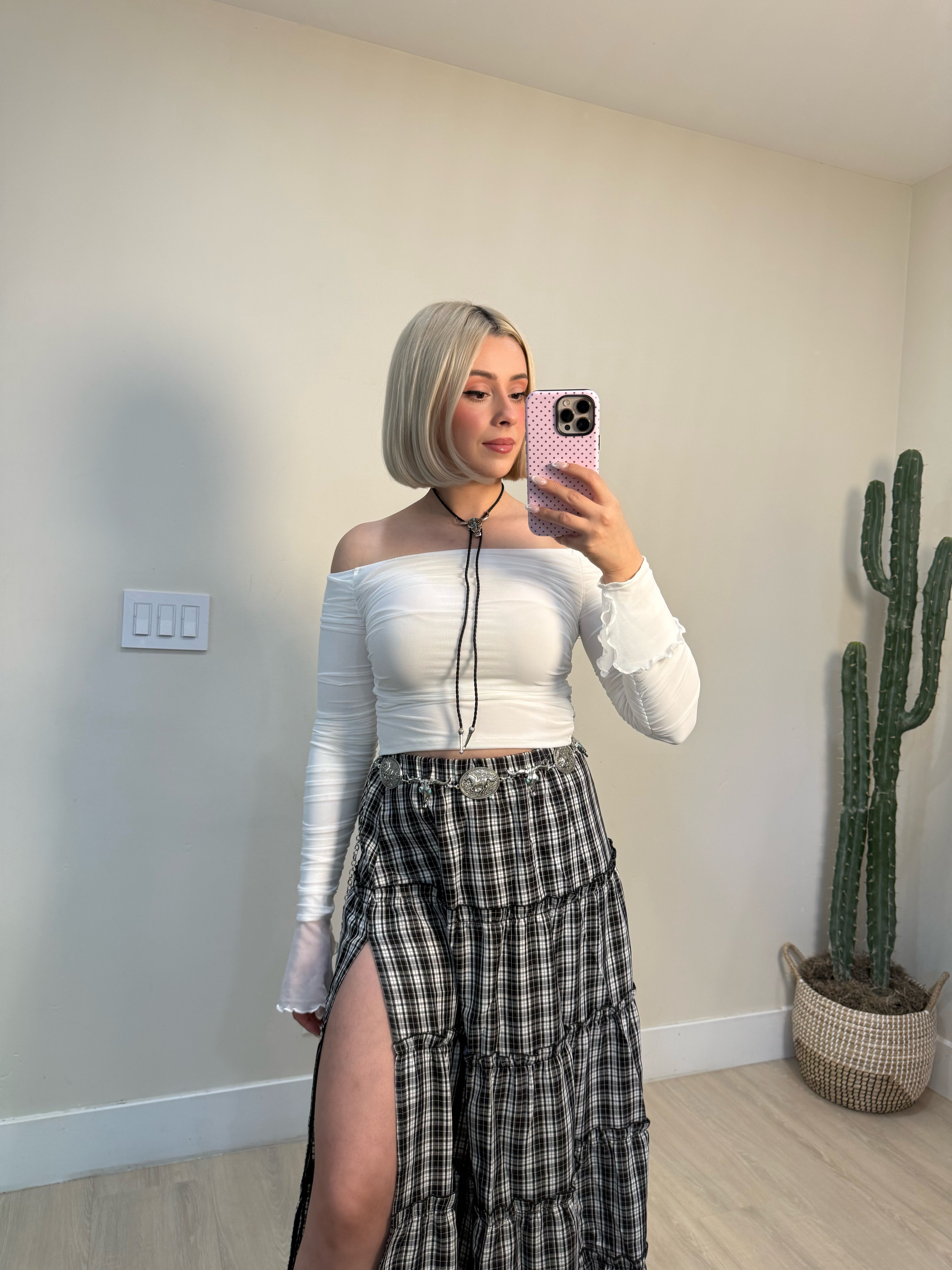Midnight Plaid Maxi